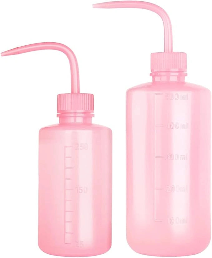 Pink Tattoo Squeeze Bottle 250ml/500ml | Plastic Rinse Bottle for Tattoo Artist - Tattoo Boutique